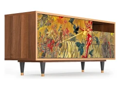 Mueble de TV - 125х56х41 cm - T7 - Blood by James Jean, Nogueira Castanho