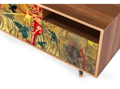 Mueble de TV - 125х56х41 cm - T7 - Blood by James Jean, Nogueira Castanho
