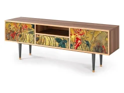 Móvel De Tv| Mueble de TV - 170х59х41 cm - T6 - Blood by James Jean, Nogueira Castanho