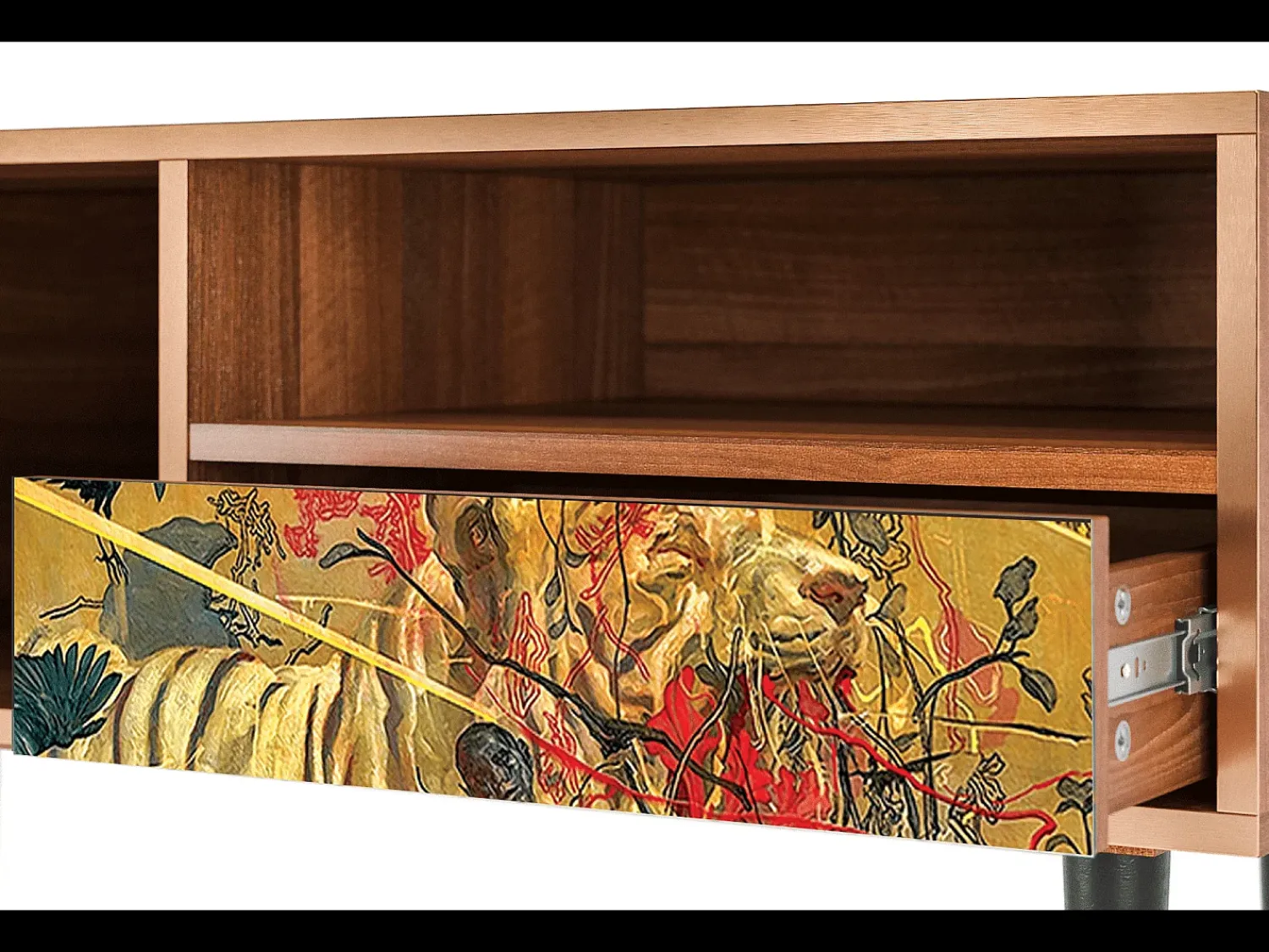 Mueble de TV - 115х59х48 cm - T3 - Blood by James Jean, Nogueira^ Móvel De Tv