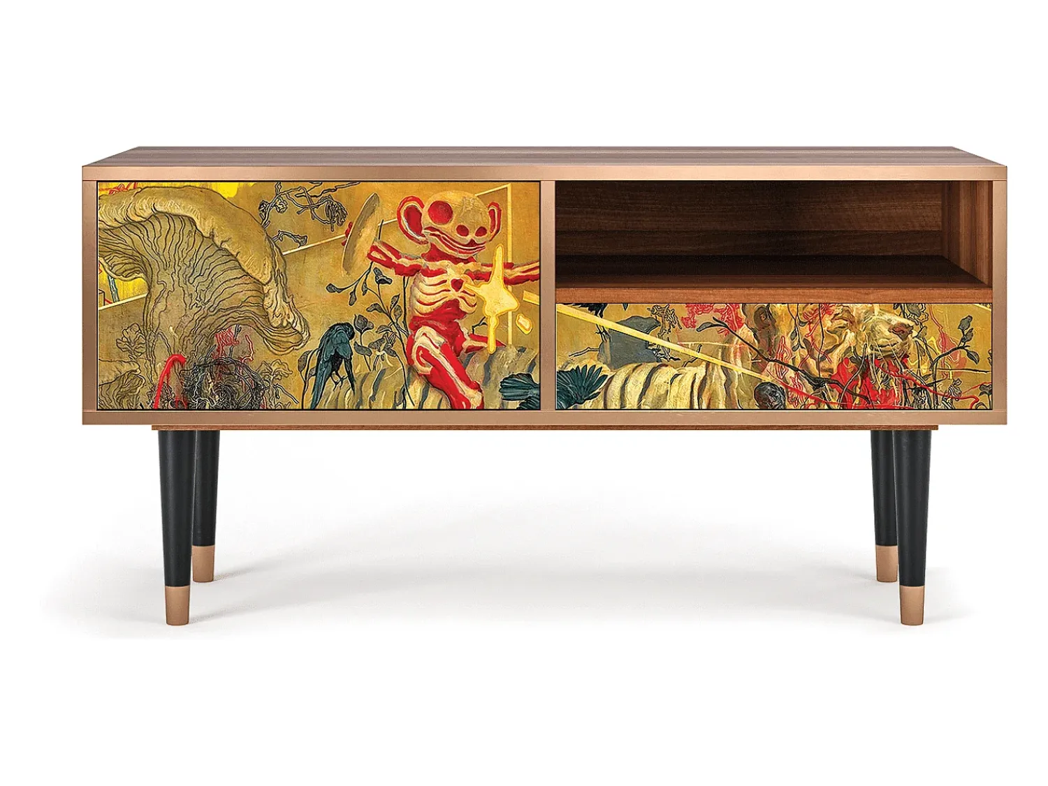 Mueble de TV - 115х59х48 cm - T3 - Blood by James Jean, Nogueira^ Móvel De Tv
