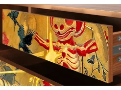 Móvel De Tv* Mueble de TV - 170х59х48 cm - T4 - Blood by James Jean, Nogueira Castanho