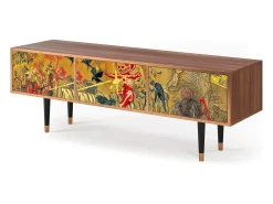 Móvel De Tv* Mueble de TV - 170х59х48 cm - T4 - Blood by James Jean, Nogueira Castanho