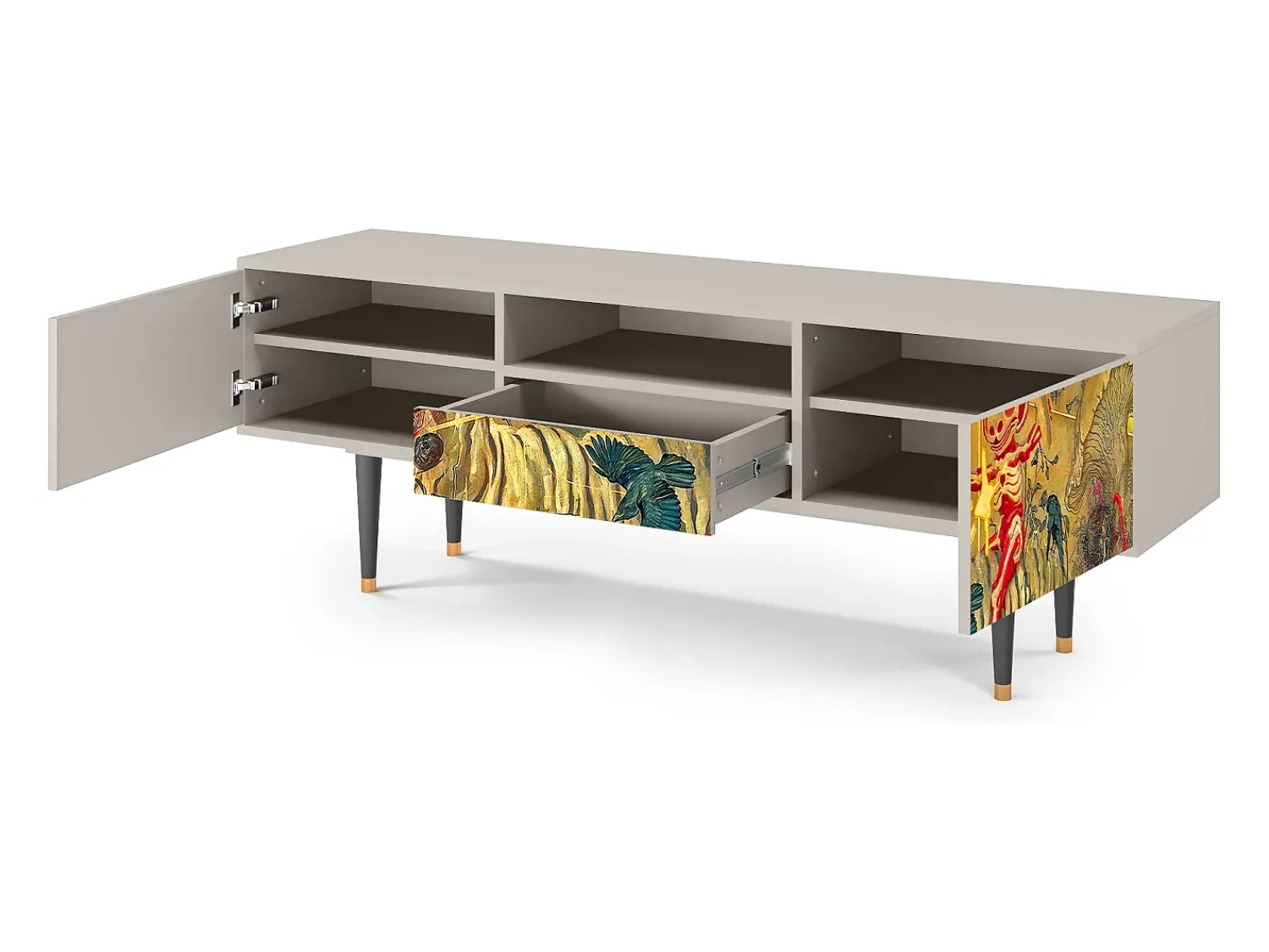 Sale Mueble de TV - 170х59х41 cm - T6 - Blood by James Jean, Areia Bege