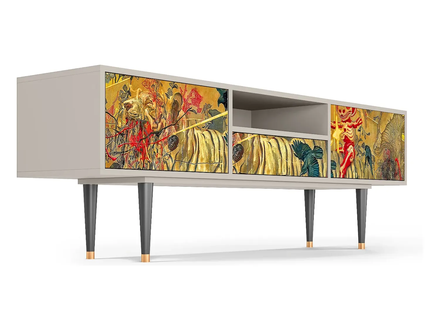Sale Mueble de TV - 170х59х41 cm - T6 - Blood by James Jean, Areia Bege