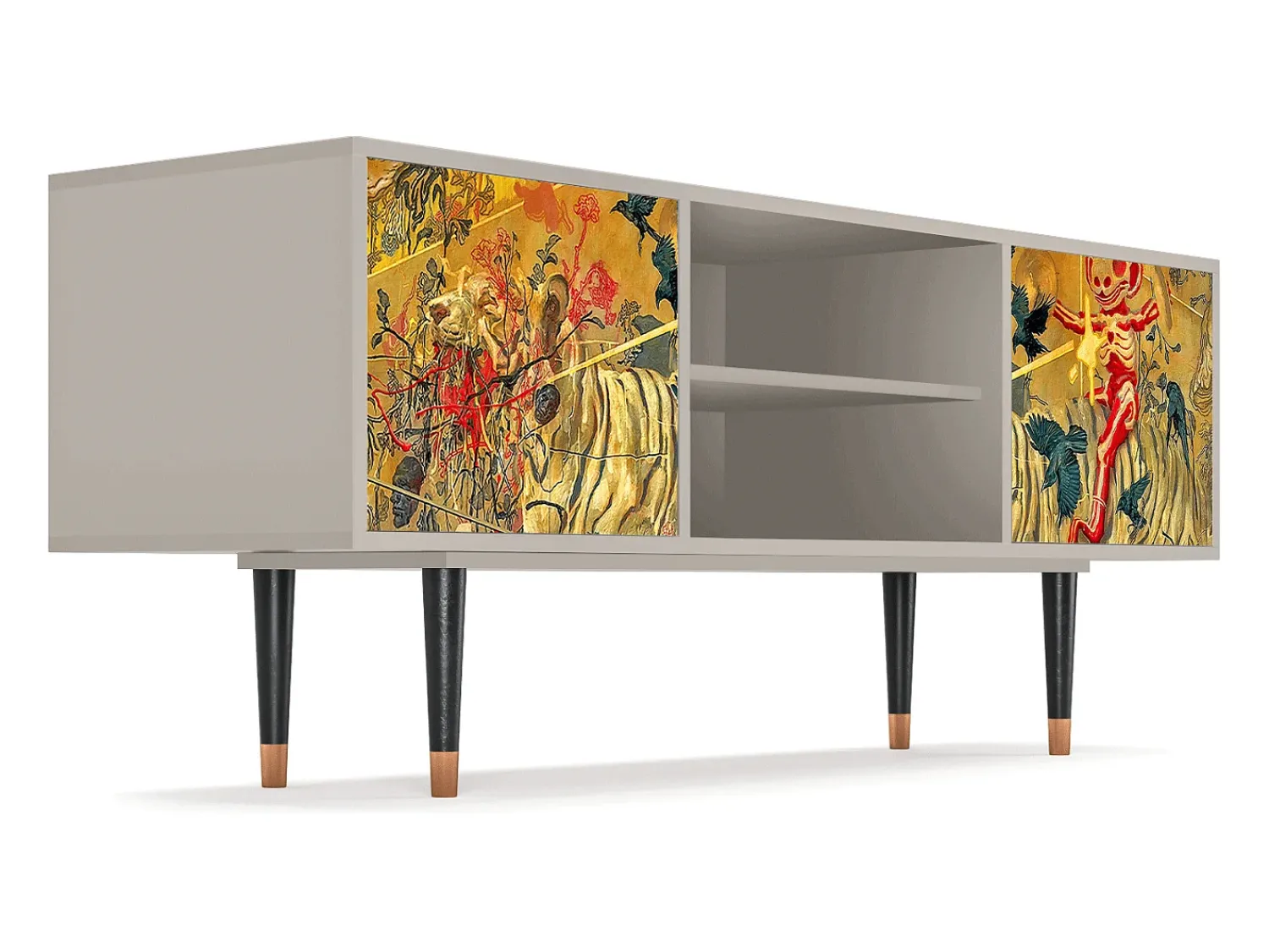 Mueble de TV - 170х69х48 cm - T2 - Blood by James Jean, Areia^ Móvel De Tv