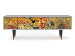 Móvel De Tv* Mueble de TV - 170х59х48 cm - T4 - Blood by James Jean, Cinza Cinzento