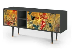 Mueble de TV - 150х69х41 cm - T5 - Blood by James Jean, Antracite^ Móvel De Tv