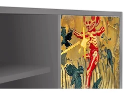 Mueble de TV - 170х69х48 cm - T2 - Blood by James Jean, Cinza Cinzento