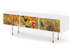 New Mueble de TV - 170х59х48 cm - T4 - Blood by James Jean, Branco Bege
