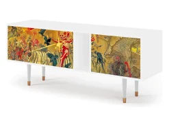 Móvel De Tv* Mueble de TV - 170х69х48 cm - T1 - Blood by James Jean, Branco Bege
