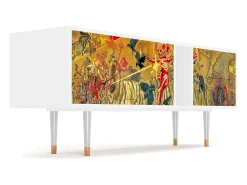 Móvel De Tv* Mueble de TV - 170х69х48 cm - T1 - Blood by James Jean, Branco Bege