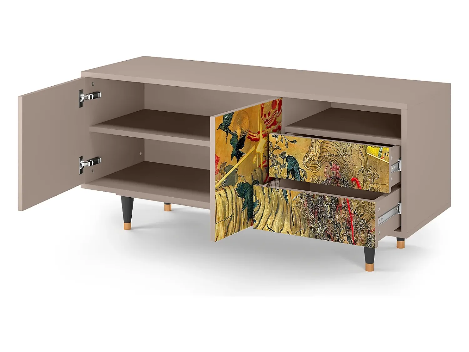 Mueble de TV - 125х56х41 cm - T7 - Blood by James Jean, Latte^ Móvel De Tv
