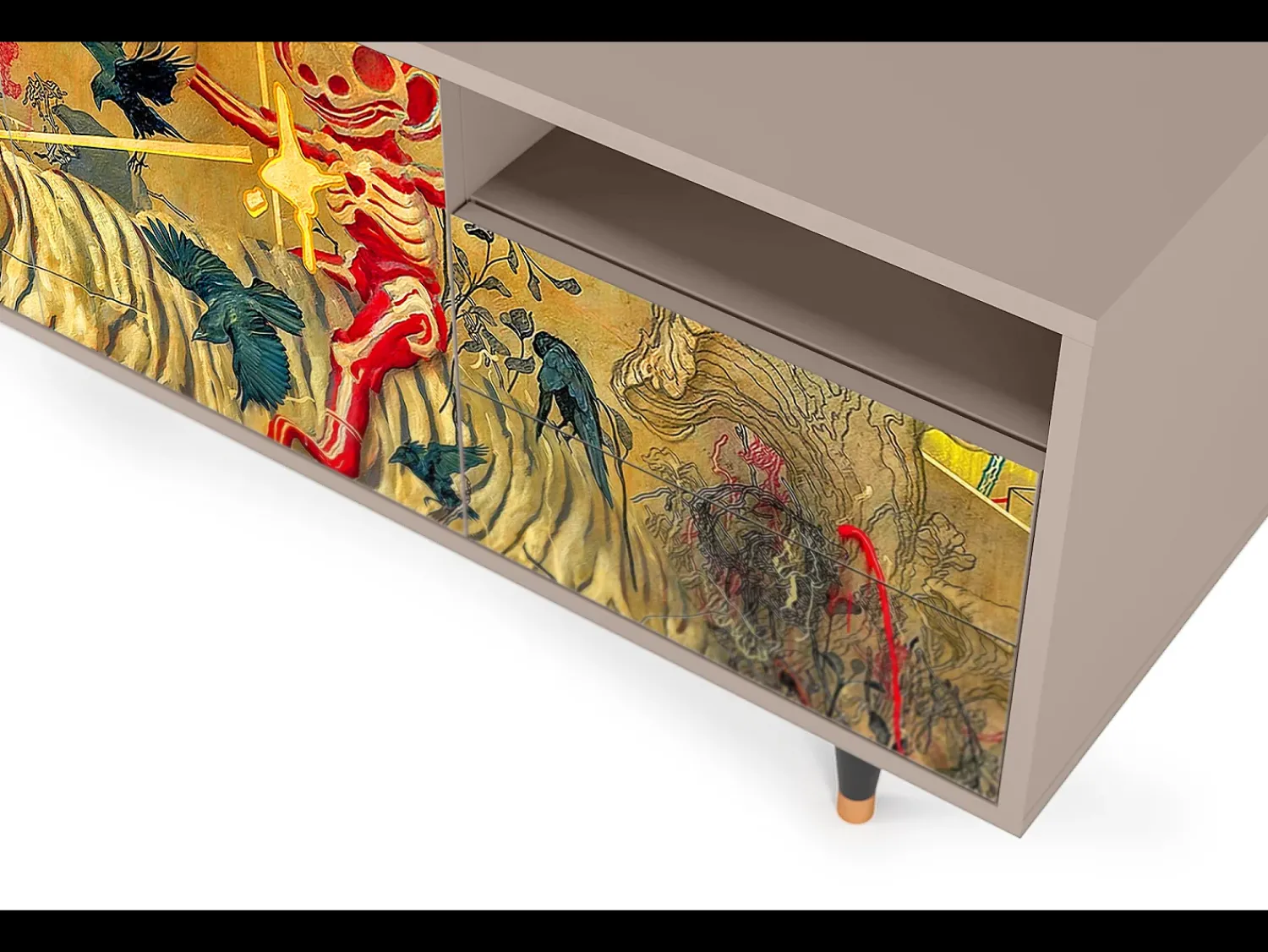 Mueble de TV - 125х56х41 cm - T7 - Blood by James Jean, Latte^ Móvel De Tv