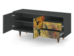 Best Mueble de TV - 125х56х41 cm - T7 - Blood by James Jean, Antracite Cinza antracite