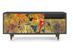 Best Mueble de TV - 125х56х41 cm - T7 - Blood by James Jean, Antracite Cinza antracite
