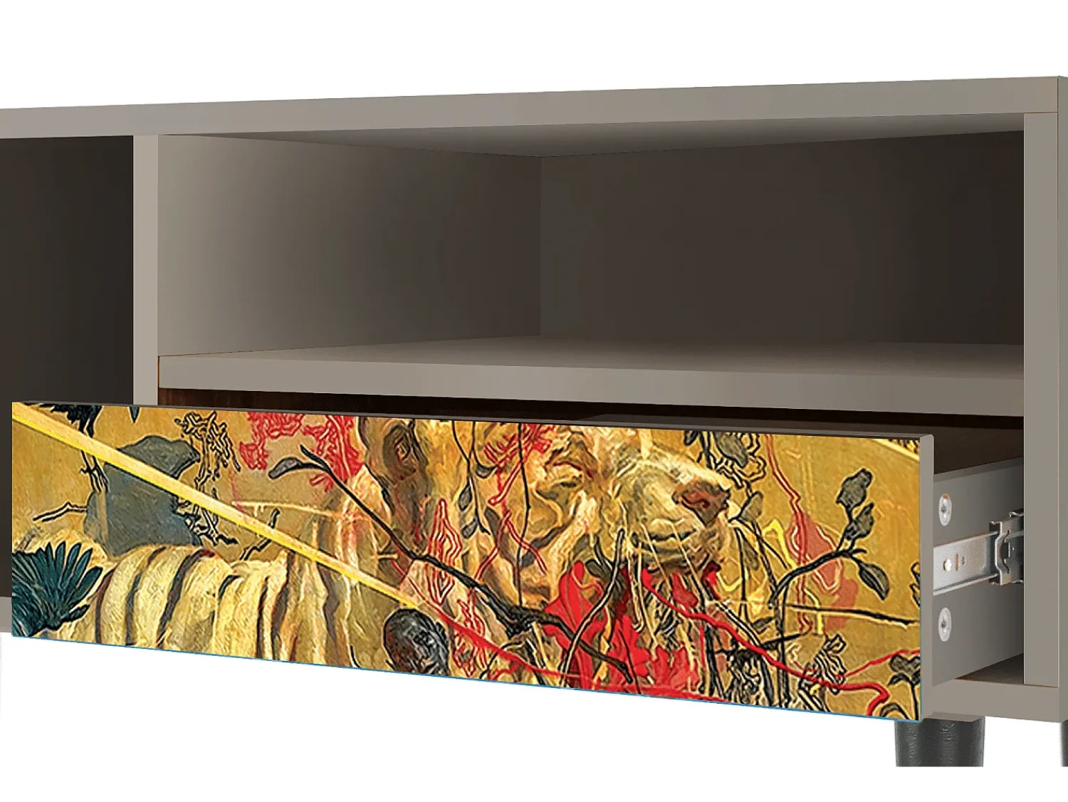 Mueble de TV - 115х59х48 cm - T3 - Blood by James Jean, Areia^ Móvel De Tv