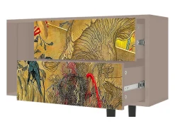 Móvel De Tv| Mueble de TV - 170х69х48 cm - T1 - Blood by James Jean, Latte Bege