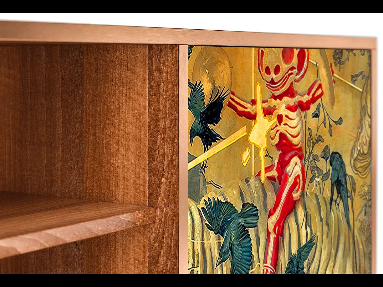 Móvel De Tv* Mueble de TV - 170х69х48 cm - T2 - Blood by James Jean, Nogueira Castanho