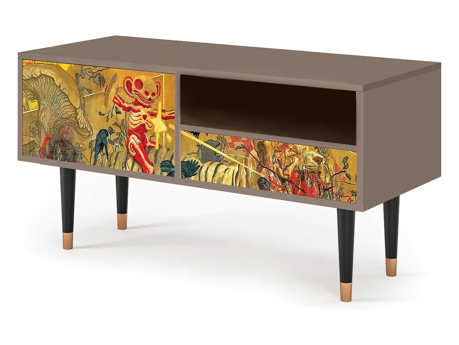 New Mueble de TV - 115х59х48 cm - T3 - Blood by James Jean, Latte Bege