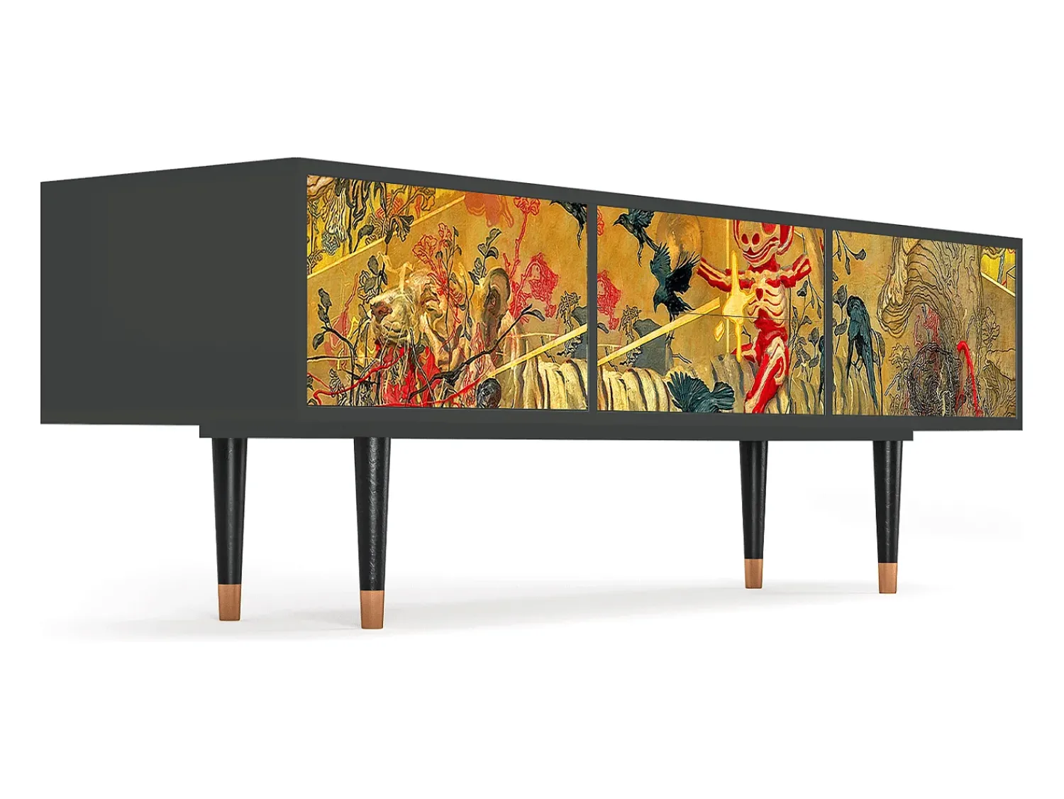 Mueble de TV - 170х59х48 cm - T4 - Blood by James Jean, Antracite^ Móvel De Tv