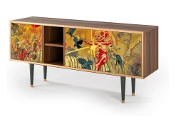 Móvel De Tv* Mueble de TV - 150х69х41 cm - T5 - Blood by James Jean, Nogueira Castanho