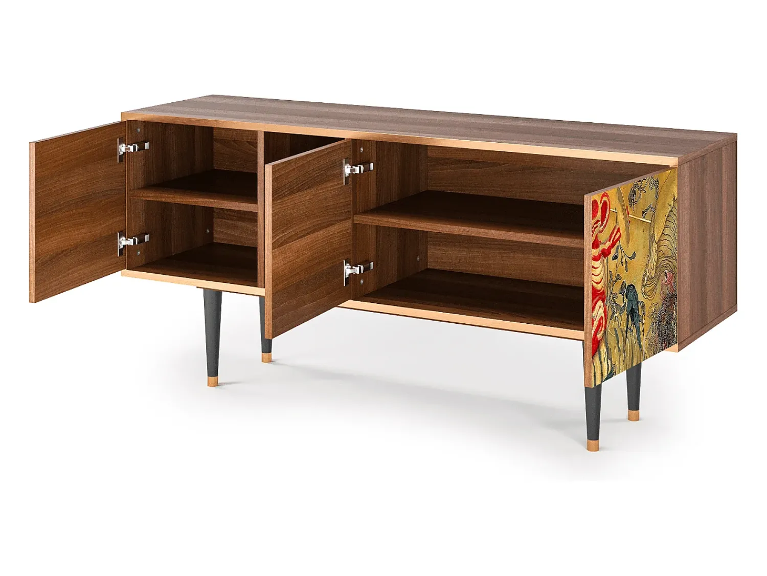 Móvel De Tv* Mueble de TV - 150х69х41 cm - T5 - Blood by James Jean, Nogueira Castanho