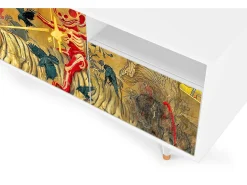 Mueble de TV - 125х56х41 cm - T7 - Blood by James Jean, Branco^ Móvel De Tv