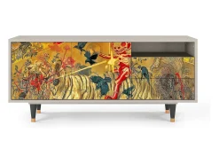 Móvel De Tv* Mueble de TV - 125х56х41 cm - T7 - Blood by James Jean, Areia Bege