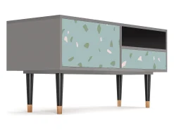 Clearance Mueble de TV - 115х59х48 cm - T3 - Blue Drops, Cinza Cinzento