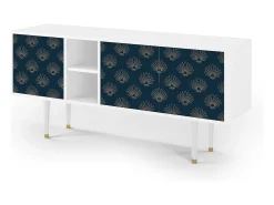 Móvel De Tv| Mueble de TV - 150х69х41 cm - T5 - Blue Lotus, Branco Bege