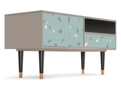 Discount Mueble de TV - 115х59х48 cm - T3 - Blue Drops, Areia Bege