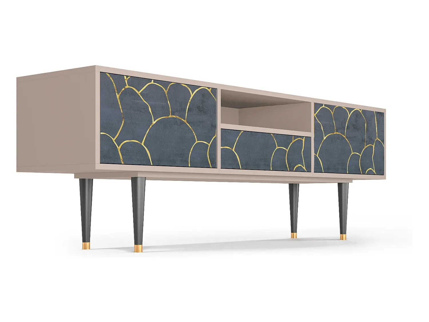 Mueble de TV - 170х59х41 cm - T6 - Blue Lagoon, Latte^ Móvel De Tv