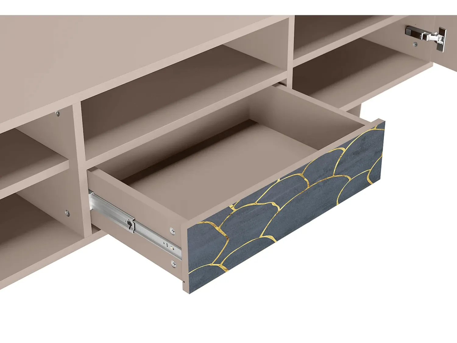 Mueble de TV - 170х59х41 cm - T6 - Blue Lagoon, Latte^ Móvel De Tv