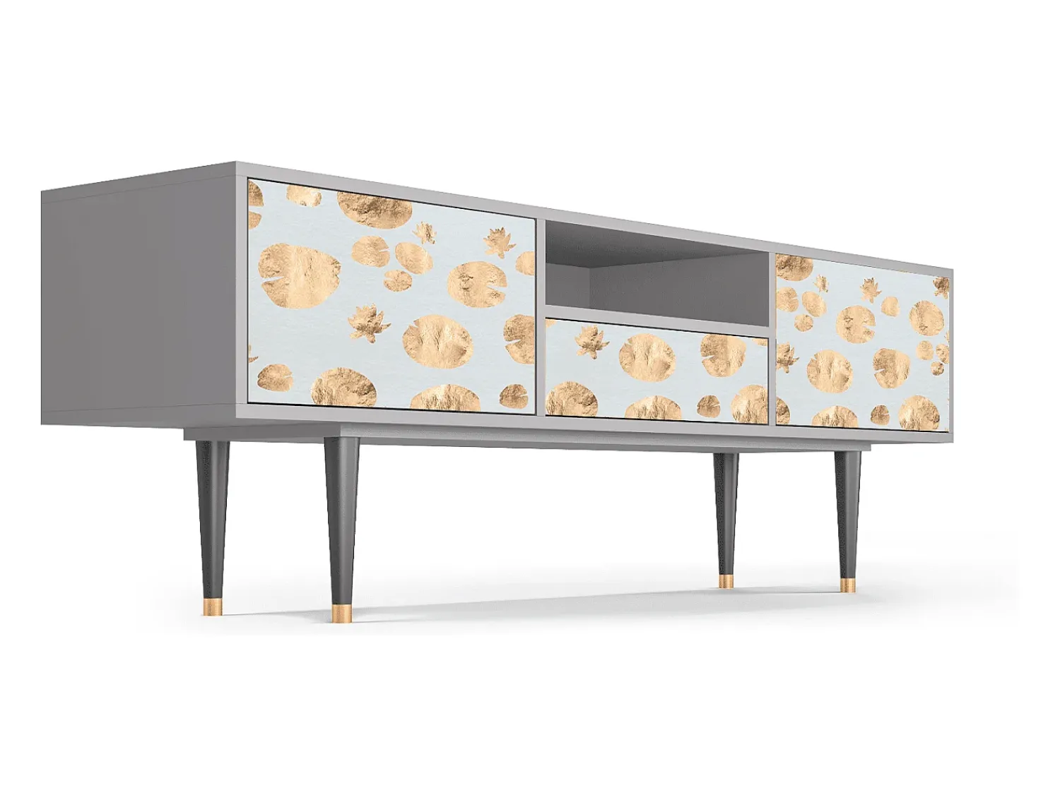 Mueble de TV - 170х59х41 cm - T6 - Blue Giraffe, Cinza^ Móvel De Tv