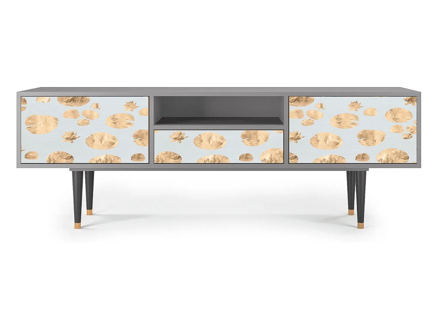 Mueble de TV - 170х59х41 cm - T6 - Blue Giraffe, Cinza^ Móvel De Tv