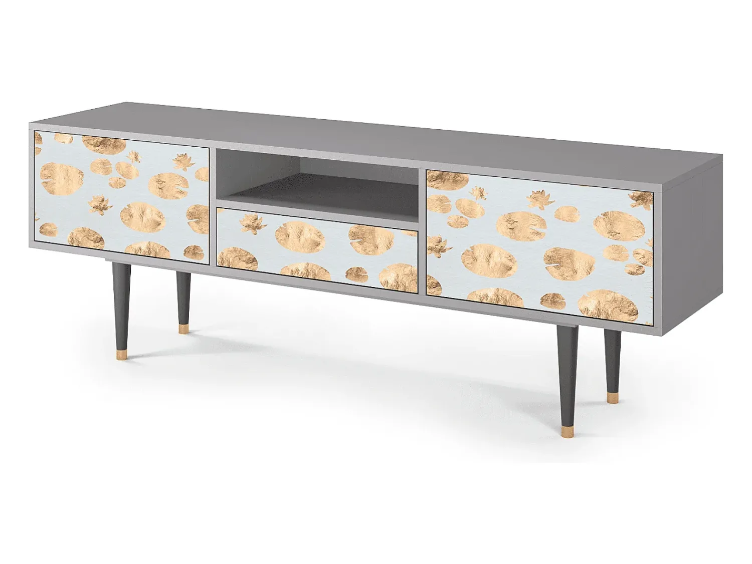 Mueble de TV - 170х59х41 cm - T6 - Blue Giraffe, Cinza^ Móvel De Tv