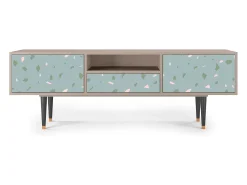 Móvel De Tv| Mueble de TV - 170х59х41 cm - T6 - Blue Drops, Latte Bege