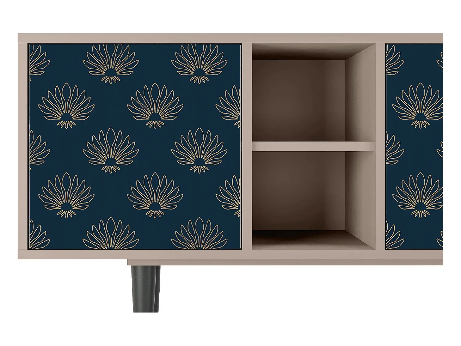 Móvel De Tv* Mueble de TV - 150х69х41 cm - T5 - Blue Lotus, Latte Bege
