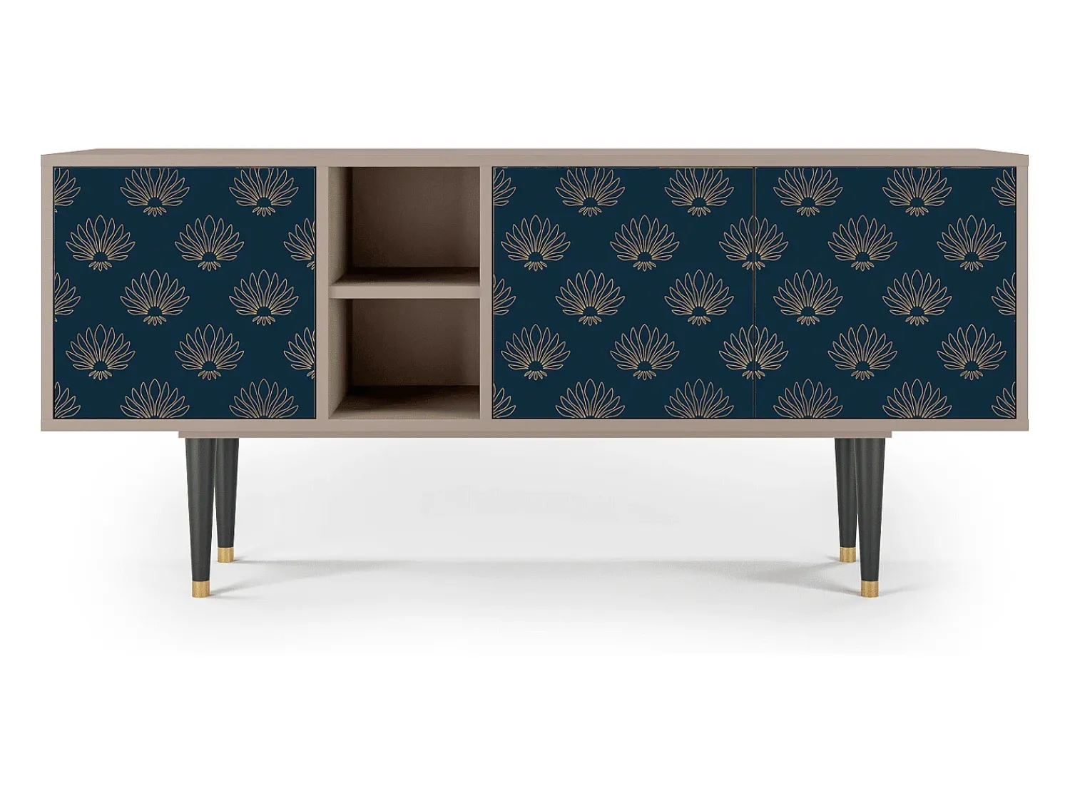 Móvel De Tv* Mueble de TV - 150х69х41 cm - T5 - Blue Lotus, Latte Bege