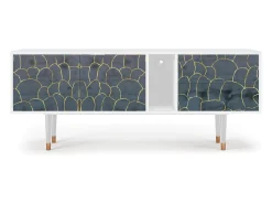 Móvel De Tv* Mueble de TV - 170х69х48 cm - T1 - Blue Lagoon, Branco Bege