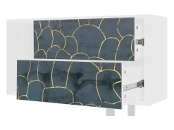 Móvel De Tv* Mueble de TV - 170х69х48 cm - T1 - Blue Lagoon, Branco Bege