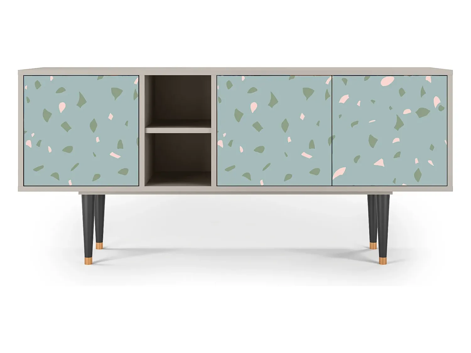 Hot Mueble de TV - 150х69х41 cm - T5 - Blue Drops, Areia Bege