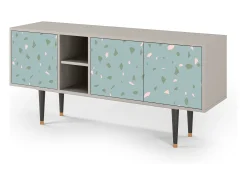 Hot Mueble de TV - 150х69х41 cm - T5 - Blue Drops, Areia Bege