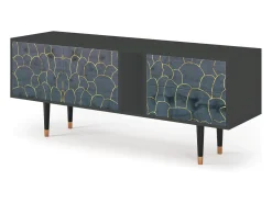 Clearance Mueble de TV - 170х69х48 cm - T1 - Blue Lagoon, Antracite Cinza antracite