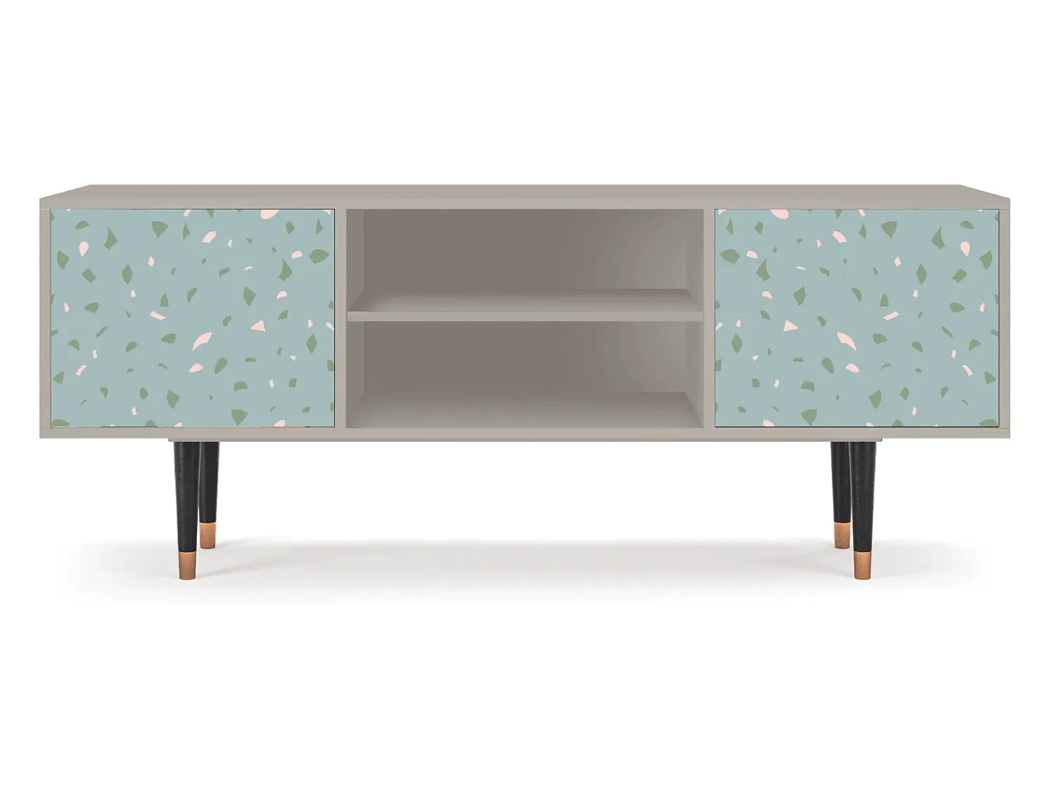 Móvel De Tv* Mueble de TV - 170х69х48 cm - T2 - Blue Drops, Areia Bege