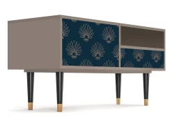 Hot Mueble de TV - 115х59х48 cm - T3 - Blue Lotus, Latte Bege