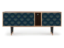 Móvel De Tv| Mueble de TV - 170х69х48 cm - T1 - Blue Lotus, Nogueira Castanho