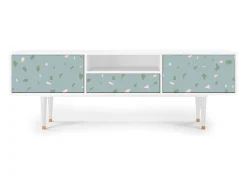 Mueble de TV - 170х59х41 cm - T6 - Blue Drops, Branco Bege