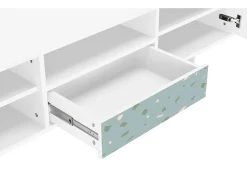 Mueble de TV - 170х59х41 cm - T6 - Blue Drops, Branco Bege